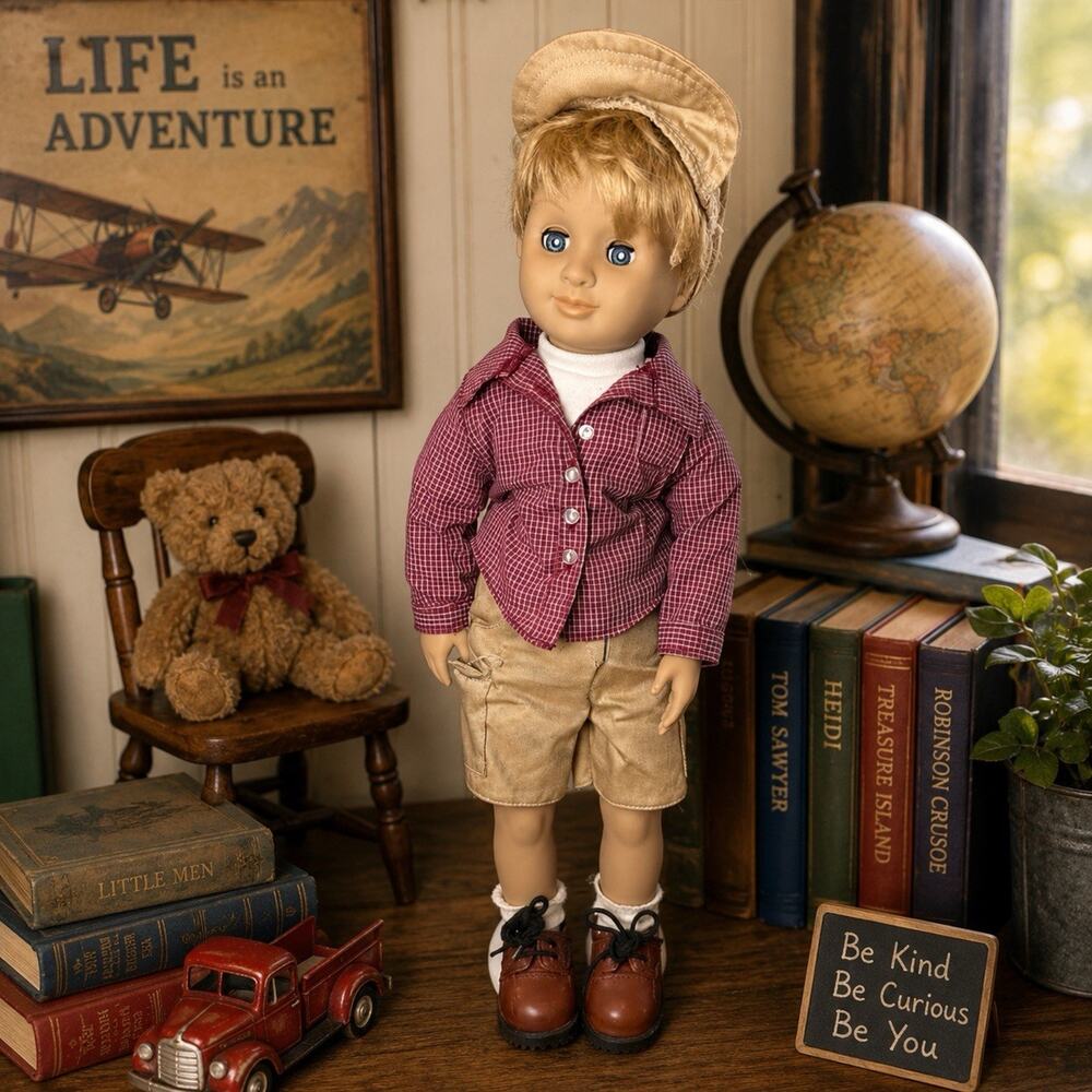 RARE 1998 Battat Our Generation Jack Boy Doll 18” Original Outfit Cap